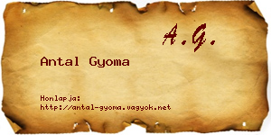 Antal Gyoma névjegykártya
